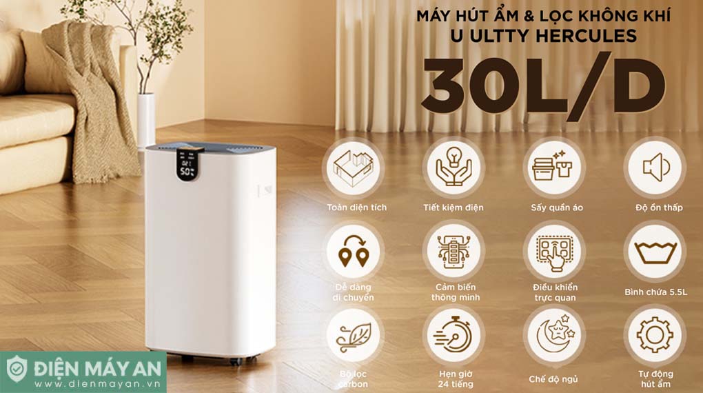 Máy hút ẩm và lọc không khí U ULTTY HERCULES